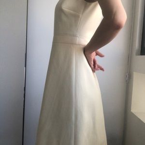 J. Crew (NEW $198) - White A-Line Wool Dress -Size 4